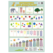 Учебный плакат Математика для дошкольников 1897013 величина, формы, геометрические фигуры Учебный плакат Математика для дошкольников 1897013 величина, формы, геометрические фигуры