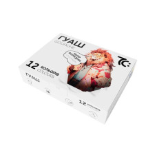 Детские гуашевые краски 7C21204, 12 цветов по 16 мл