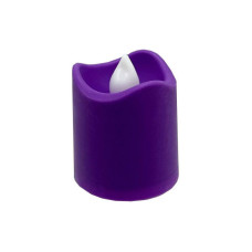 Декоративная свеча LED с пламенем 12-67C(Violet) 4 см, фиолетовый