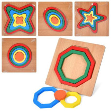 Дерев'яна іграшка "Геометрика", MD 1546