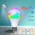 Умная светодиодная лампочка Wifi, TUYA, 9Вт, Bluetooth, RGB / Лампочка с управлением через телефон