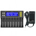 Зарядное устройство для Liitokala Lii-S8, 8 каналов, Ni-Mh/Li-ion/LiFePo4, 220V/12V, LED+LCD
