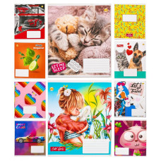 Зошит 12 арк.клітинка Тверда Мікс12КВ3 25 шт в упак, TE21115