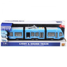 Трамвай инерционный, синий Трамвай инерционный, синий