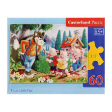 Пазлы "Три поросёнка", 60 элементов