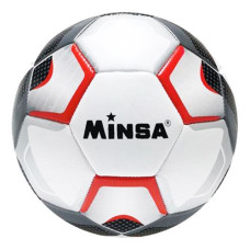 Мяч футбольный "Minsa", размер 5 (красный)