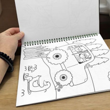 Набор для творчества "Coloring fun" (раскраска с карандашами), ухо-лапо-хостики