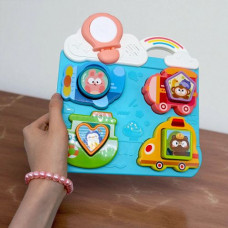 Бизиборд "Интересные путешествия" (розовый) (сортер, 15 песен, 8 сказок, названия и звуки транспорта, подсветка) Бизиборд "Интересные путешествия" (розовый) (сортер, 15 песен, 8 сказок, названия и звуки транспорта, подсветка)