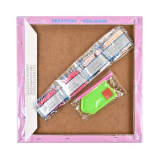 Алмазная мозаика (картина) "Георгины в горшке" 30х40 см