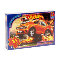 Пазлы "Hot Wheels", 35 элементов + плакат