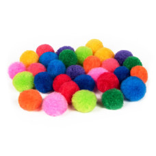 Набор помпонов для творчества PP-100p 50 шт в упаковке, микс цветов