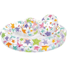 Детский набор Бассейн надувной, круг и мяч 59460-3, 122-25 см,156 л