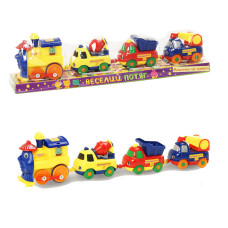 Игрушечный паравозик K1113 (18008E) 3 машинки Игрушечный паравозик K1113 (18008E) 3 машинки