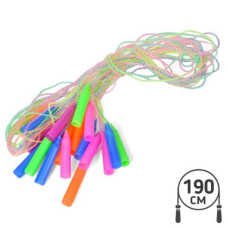 Скакалка 1,9м, ПВХ, ручки пластик, мікс кольорів, MS 4385 Скакалка 1,9м, ПВХ, ручки пластик, мікс кольорів, MS 4385