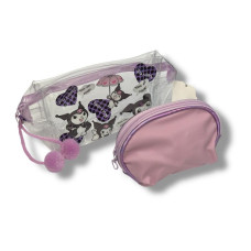 Силіконова косметичка "KUROMI" 3в1, 24-479-PURPLE