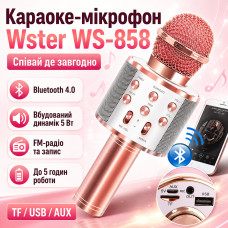 УЦЕНКА! Беспроводной караоке микрофон Wster WS-858 Bluetooth (Плохая упаковка 3694) УЦЕНКА! Беспроводной караоке микрофон Wster WS-858 Bluetooth (Плохая упаковка 3694)