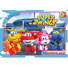 Пазлы из серии "Super Wings", 35 элементов, GP-UW225 Пазлы из серии "Super Wings", 35 элементов, GP-UW225