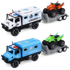 Трейлер з причепом інерц, 35см, квадроцикл, 2 кольори, у пакеті, 1893-61 Трейлер з причепом інерц, 35см, квадроцикл, 2 кольори, у пакеті, 1893-61