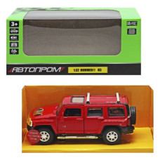 Машинка металлическая "Hummer H3" из серии "Автопром" (красная)