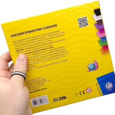 Пластилін прямокутний 10 кольорів