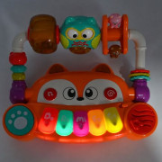 Музыкальный центр "Сказочники" "WToys" ОЗВУЧКА НА УКРАИНСКОМ, подсветка, песни, сказки, стишки, ноты, погремушки, кольца, карусели