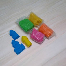 Кинетический песок "KidSand" с формочками, 400 г (укр)