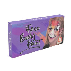 Детский набор аквагрима Cel-2504 палетка, неон, 8 цветов