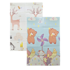 Детский Термоковрик двусторонний складной MR 1570-1-3 XPE, 120-180 см, толщина 8 мм