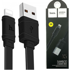 Кабель HOCO X5 iPhone Bamboo, чорний
