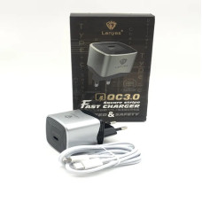 Зарядка - адаптер LENYES LCH082 PD20W + кабель Type-C
