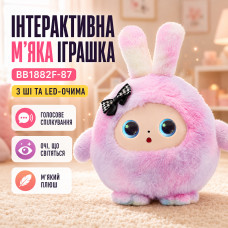 Мягкая игрушка (BB1882F-87) (Размовая с ИИ и LED глазами) (РОЖЕВА) Мягкая игрушка (BB1882F-87) (Размовая с ИИ и LED глазами) (РОЖЕВА)