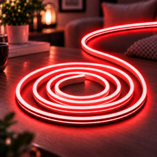 Силиконовая лента от USB 2M / NEON светодиодная лента / Водонепроницаемая лента неон Красный