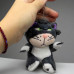 Мягкая игрушка-брелок "Кот", 12 см (КОРИЧНЕВЫЙ)