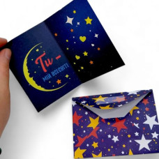 Открытка поздравительная, с конвертом (10 шт)