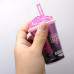 Лизун "Стакан с напитком, с блестками" Серый Лизун "Стакан с напитком, с блестками" Серый