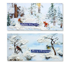 Набор для создания 2 шт поздравительных открыток на подставках Набор для создания 2 шт поздравительных открыток на подставках