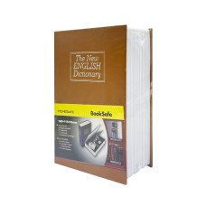 Сейф-книга с ключом для хранения KBS-801(Brown) маленькая, 18х11,5х5,5 см