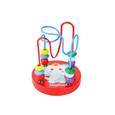 Деревянная игрушка Лабиринт MD 0810(Red) на проволоке 11 см