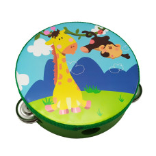 Деревянная игрушка Бубен MD 0367-19-30 диаметр 15 см (Жираф и обезьяна) Деревянная игрушка Бубен MD 0367-19-30 диаметр 15 см (Жираф и обезьяна)