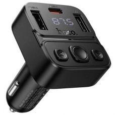 Автомобильный FM-трансмиттер модулятор Bluetooth MP3 HOCO E87 Delta 35W, PD/QC, USB-C/ 2xUSB-A