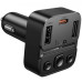Автомобильный FM-трансмиттер модулятор Bluetooth MP3 HOCO E87 Delta 35W, PD/QC, USB-C/ 2xUSB-A