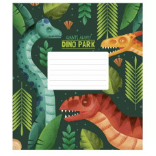 Тетрадь ученическая Dino park 012-3227K-5 в клетку на 12 листов