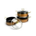 Набор кастрюль EDENBERG SD-6, 3 шт из литого алюминия 3,4/5,4/7,9 л. Ассорти (SD-6)