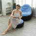 Надувной диван с пуфом Air Sofa и насосом для комфортного отдыха в ярком голубом цвете Надувной диван с пуфом Air Sofa и насосом для комфортного отдыха в ярком голубом цвете