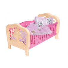 Кроватка для куклы ТехноК розовый.