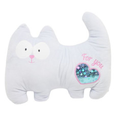 Мягкая игрушка "Котик Лапочка", голубой