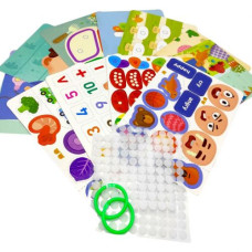 Логічна книжка (14 сторінок, картонна, елементи на липучках, цифри, кольори, тварини, геометричні фігури) ведмідь Логічна книжка (14 сторінок, картонна, елементи на липучках, цифри, кольори, тварини, геометричні фігури) ведмідь