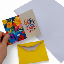 Открытка поздравительная, с конвертом (10 шт)