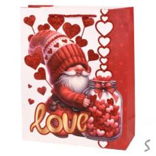 Пакет подарунковий паперовий L "Love You" 31*40*12см, R98086-L Пакет подарунковий паперовий L "Love You" 31*40*12см, R98086-L