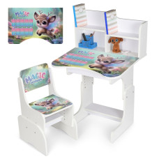 Детская Парта N 2071-27-1 высота 3 положения, со стульчиком
